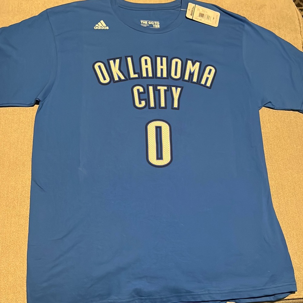 New Adidas Okc nba tee